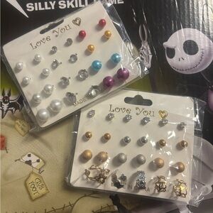Assorted Stud Earrings Set